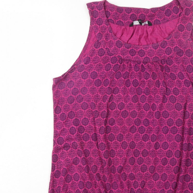 Casual Collection Debenhams Women’s Pink Geometric Basic Tank Top UK 16