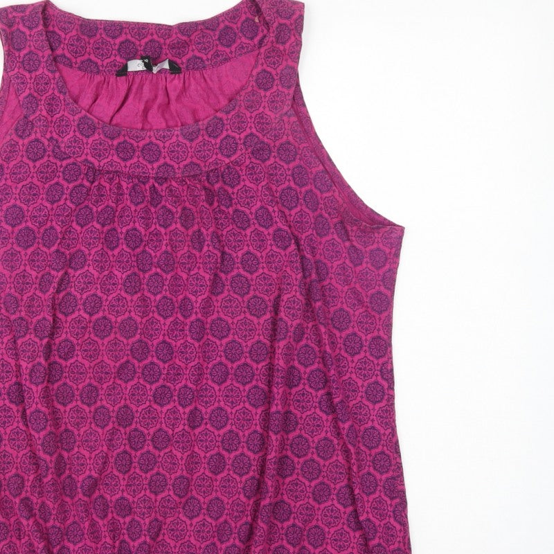 Casual Collection Debenhams Women’s Pink Geometric Basic Tank Top UK 16