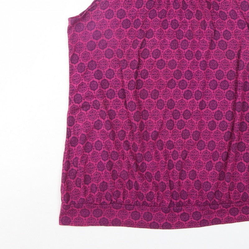 Casual Collection Debenhams Women’s Pink Geometric Basic Tank Top UK 16