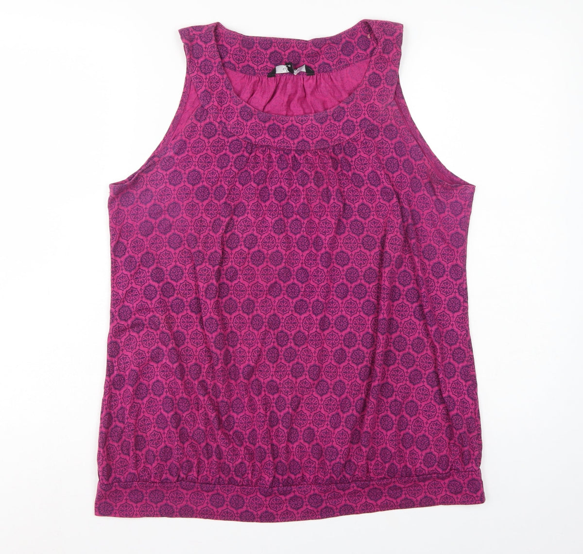 Casual Collection Debenhams Women’s Pink Geometric Basic Tank Top UK 16