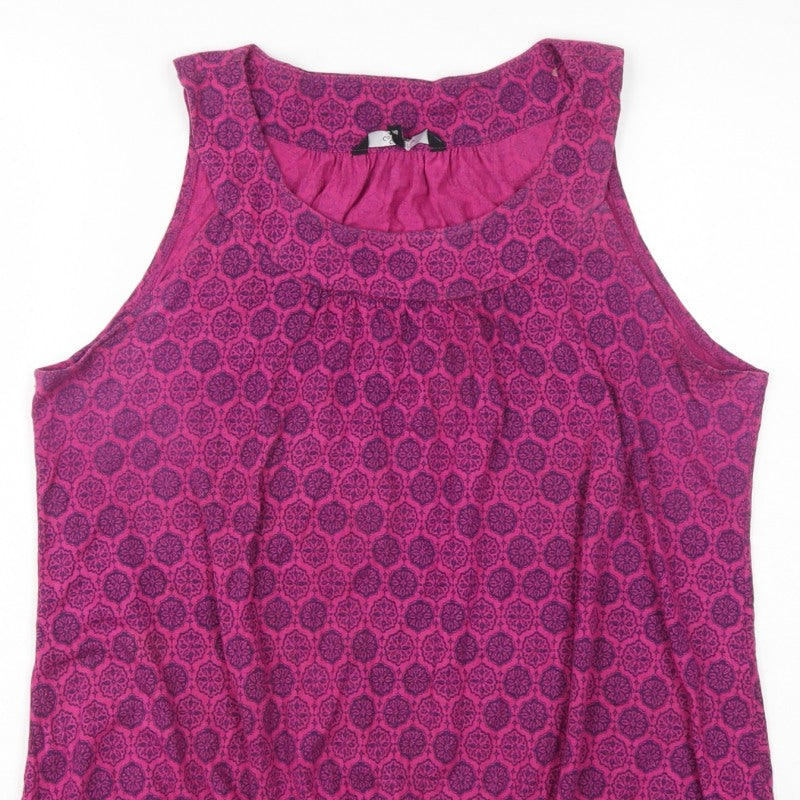 Casual Collection Debenhams Women’s Pink Geometric Basic Tank Top UK 16