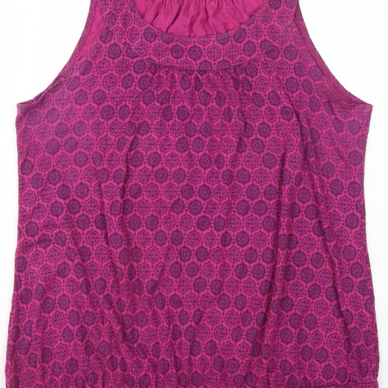 Casual Collection Debenhams Women’s Pink Geometric Basic Tank Top UK 16