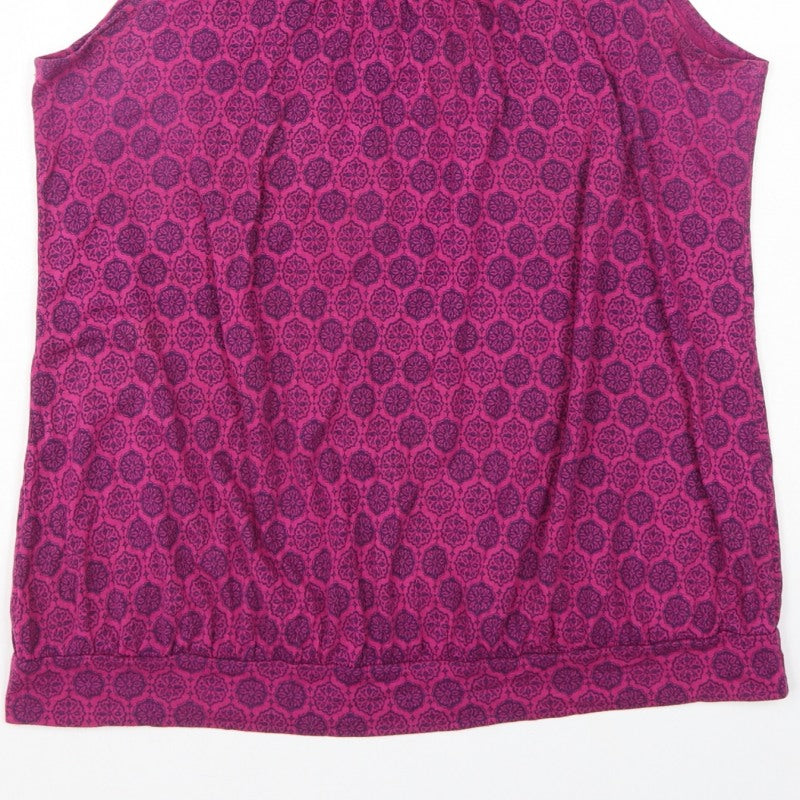 Casual Collection Debenhams Women’s Pink Geometric Basic Tank Top UK 16