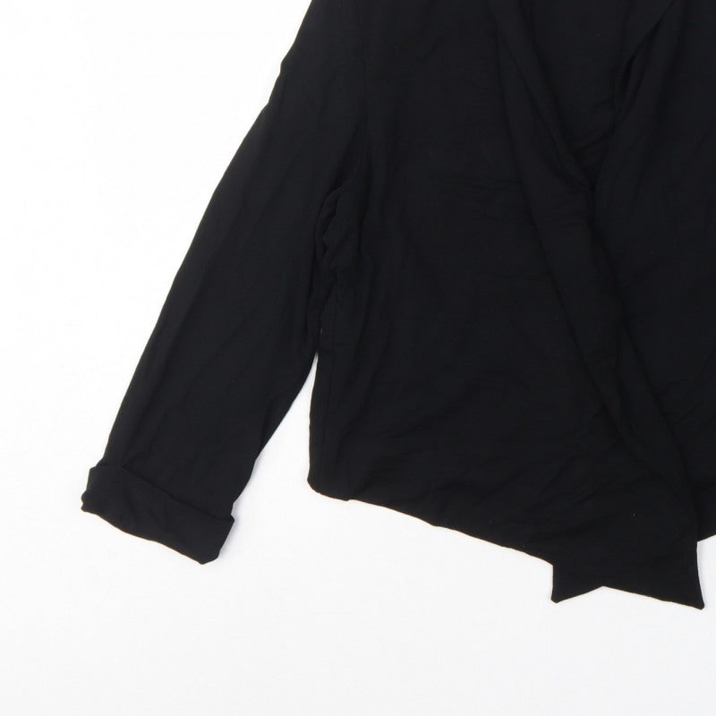 Marks and Spencer Women’s Black UK 12 Wrap Blouse Long Sleeve