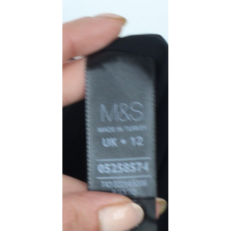 Marks and Spencer Women’s Black UK 12 Wrap Blouse Long Sleeve