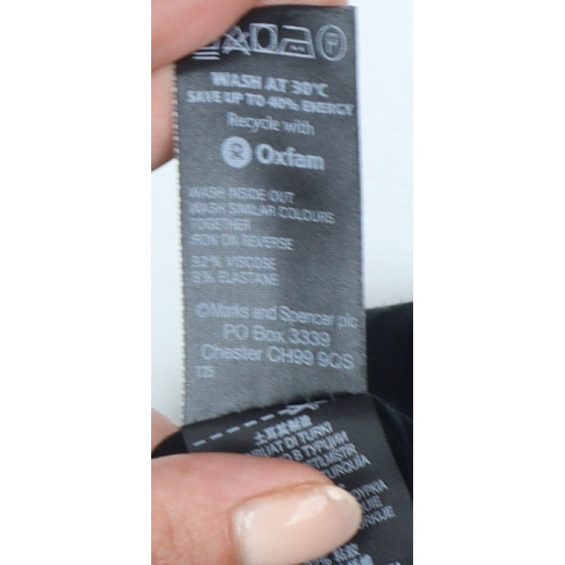 Marks and Spencer Women’s Black UK 12 Wrap Blouse Long Sleeve