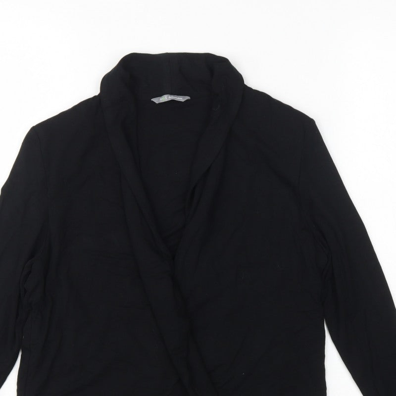 Marks and Spencer Women’s Black UK 12 Wrap Blouse Long Sleeve