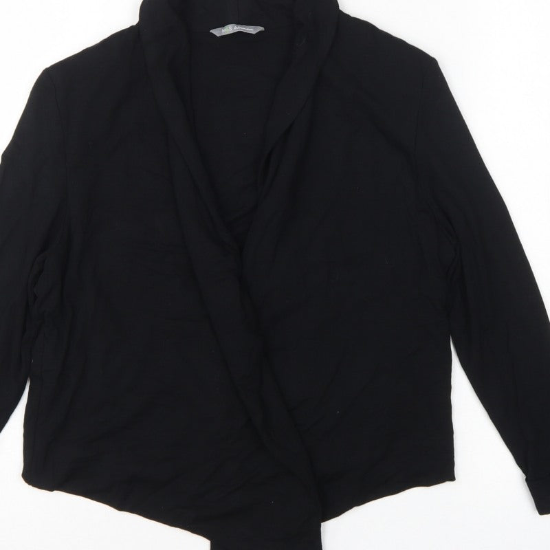 Marks and Spencer Women’s Black UK 12 Wrap Blouse Long Sleeve