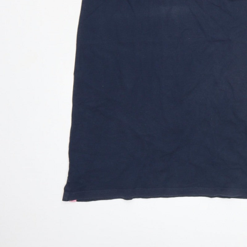 Jack Wills Women Blue UK 8 Collared Short Sleeve Polo Shirt Dress
