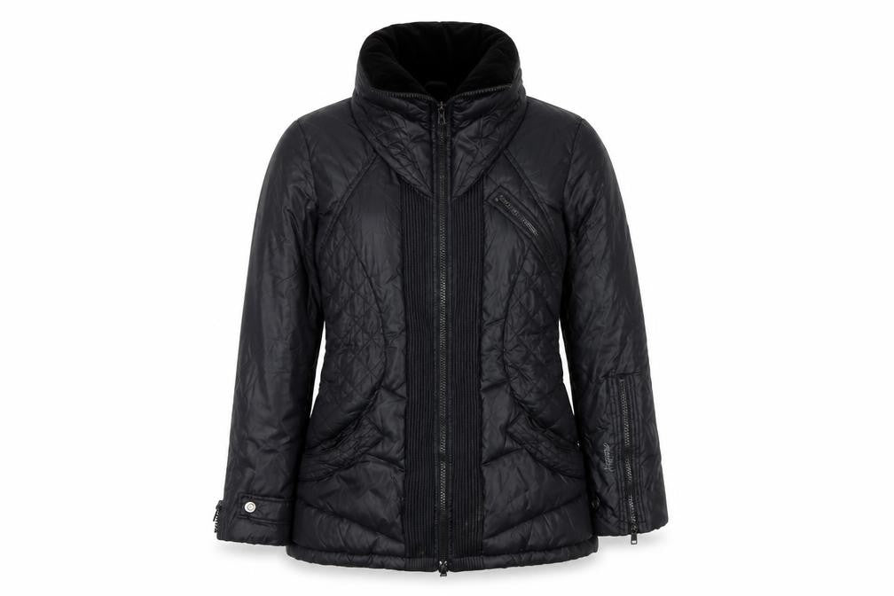 Firetrap Women’s Black S Hooded Down Puffer Jacket Quilted Zip