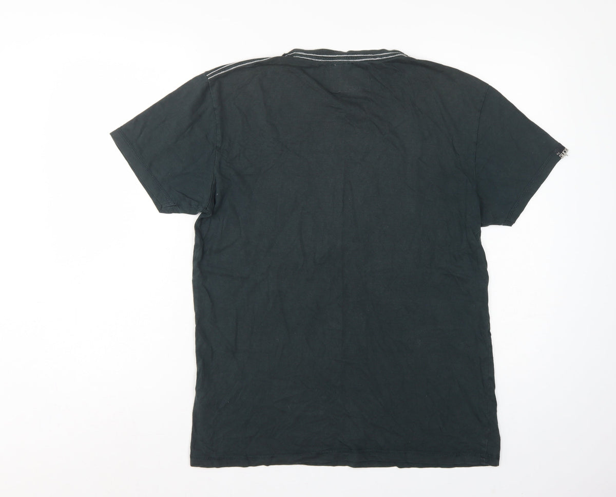 Superdry Men’s Black L Tokyo Super Mustang Graphic Crew Neck T-Shirt