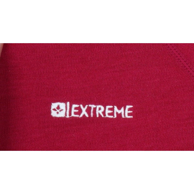 Extreme Womens Red Black Merino UK 8 Quarter Zip Outdoor Sweatshirt