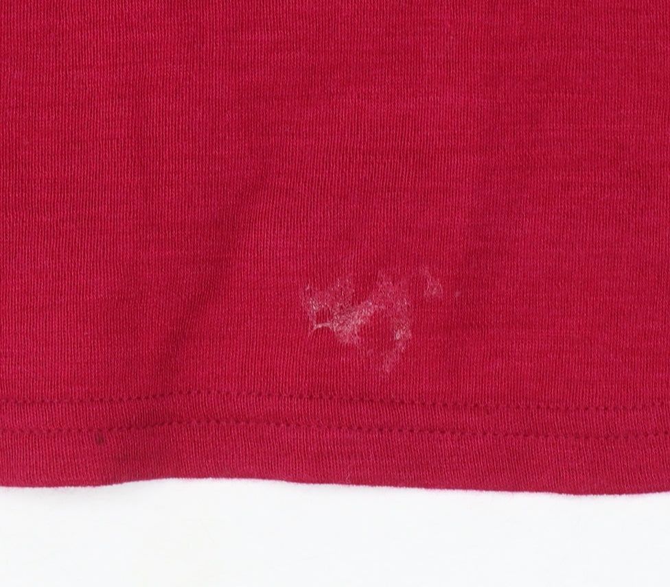 Extreme Womens Red Black Merino UK 8 Quarter Zip Outdoor Sweatshirt