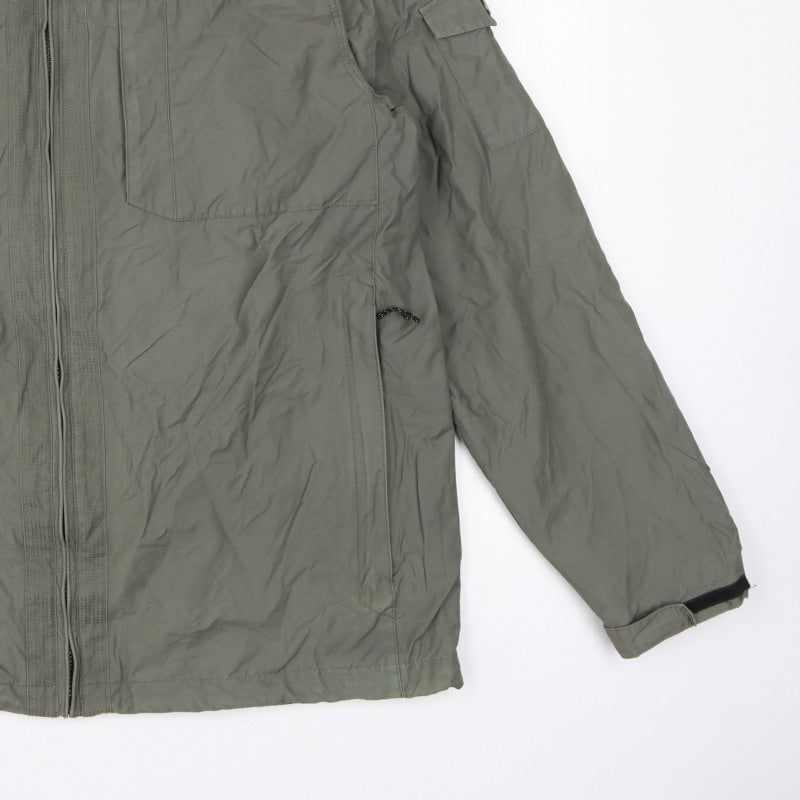 Marks & Spencer Men's Khaki L Military Jacket Full Zip Lined