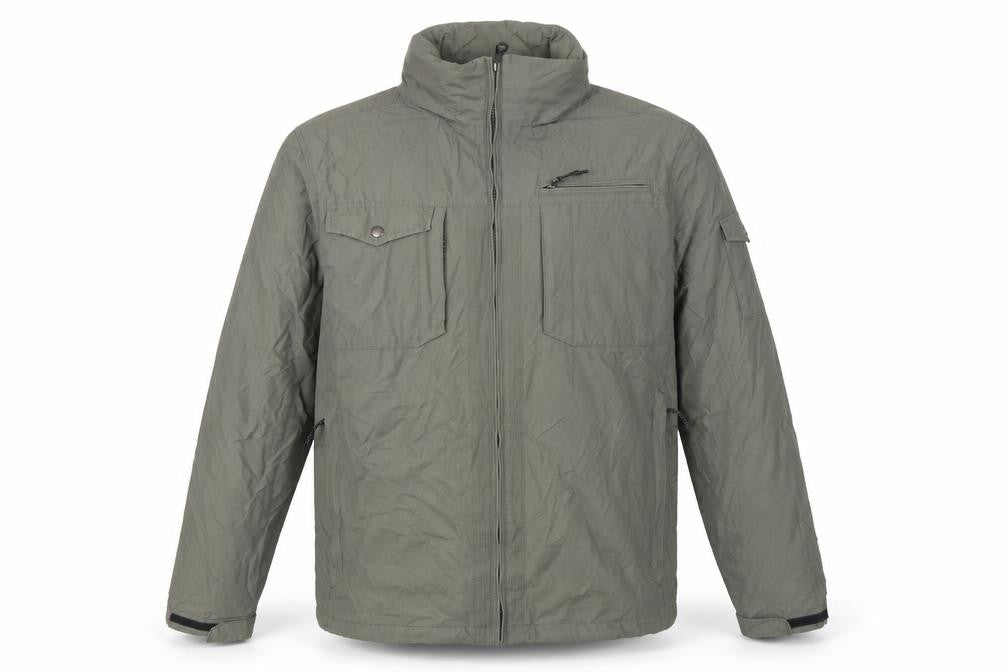 Marks & Spencer Men's Khaki L Military Jacket Full Zip Lined