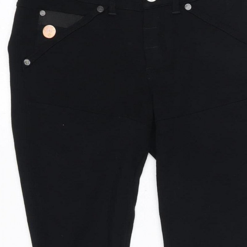 G-Star RAW Women’s Black XS Skinny Stretch Jeans Button Fly Logo