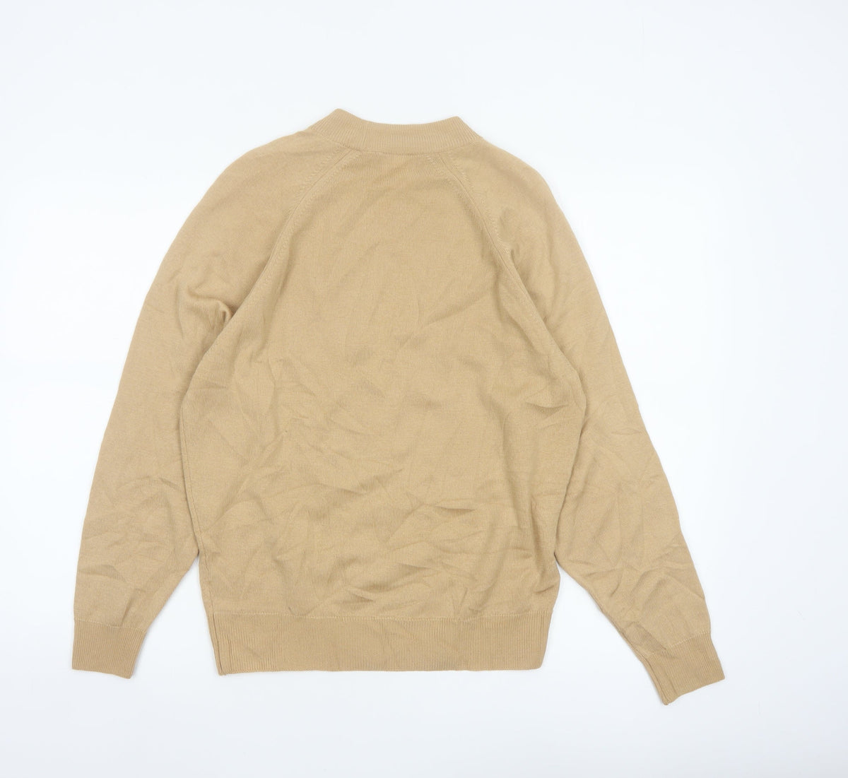 First Avenue Classics Women’s Beige Wool Mock Neck Jumper UK 12