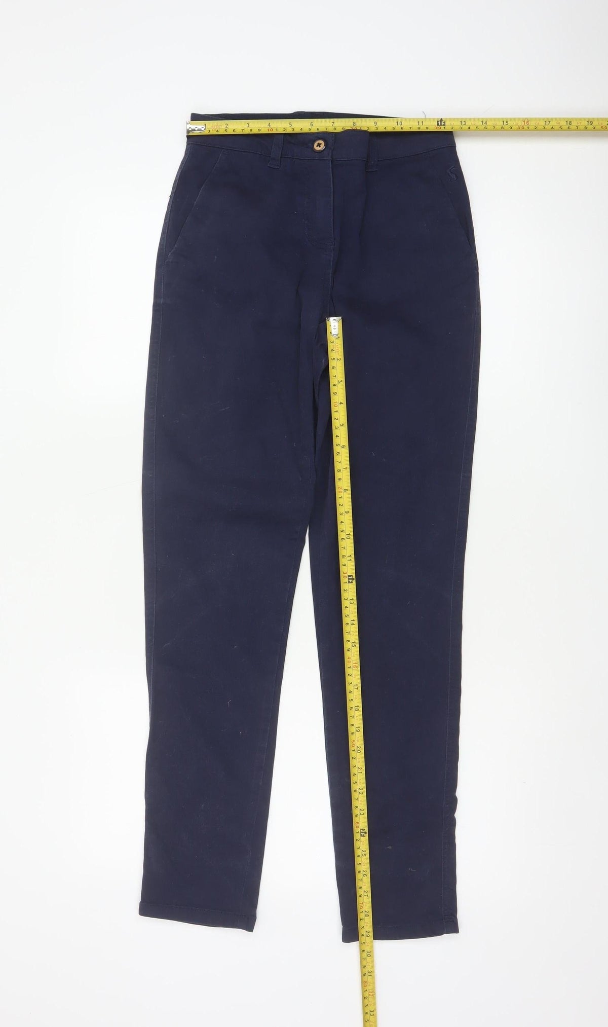 Joules Women’s Navy Blue UK 6 Slim Tapered Chino Trousers