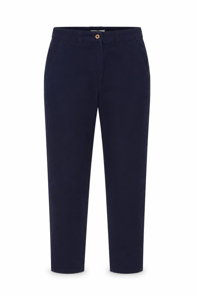 Joules Women’s Navy Blue UK 6 Slim Tapered Chino Trousers
