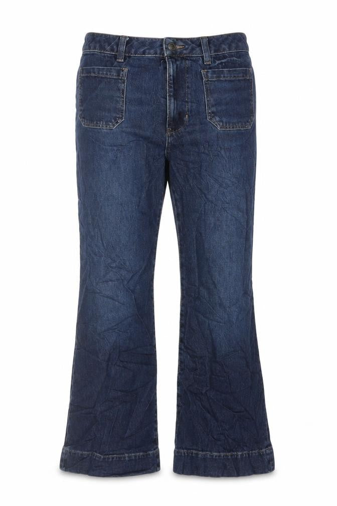 Marks and Spencer Women’s Blue Size 16 Regular Flared Dark Wash Jeans
