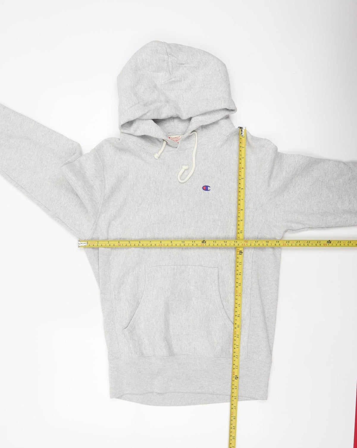 Champion Men’s Grey M Reverse Weave Logo Pullover Hoodie
