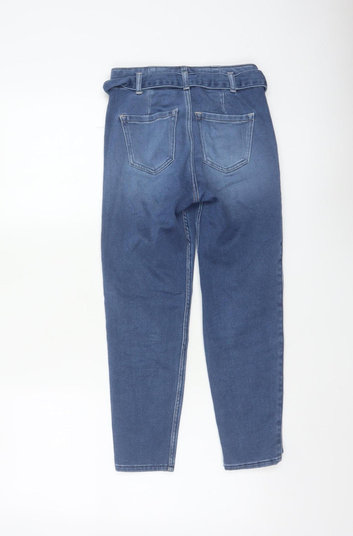 Abercrombie Kids Girls Blue 9-10 Years High-Rise Girlfriend Denim Trousers