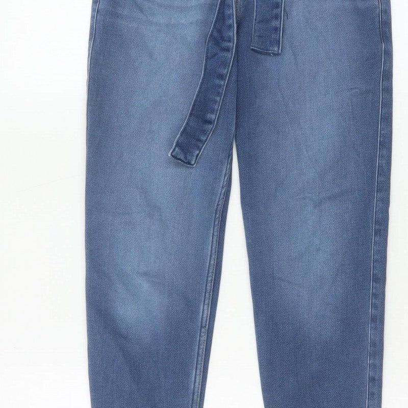 Abercrombie Kids Girls Blue 9-10 Years High-Rise Girlfriend Denim Trousers