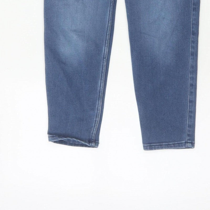Abercrombie Kids Girls Blue 9-10 Years High-Rise Girlfriend Denim Trousers