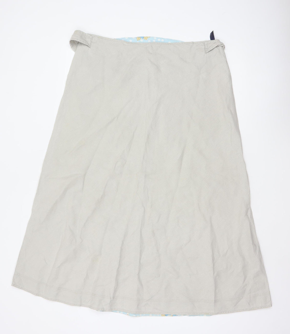 Boden Teens Beige A-Line Long Skirt Size 10 Lined Zip