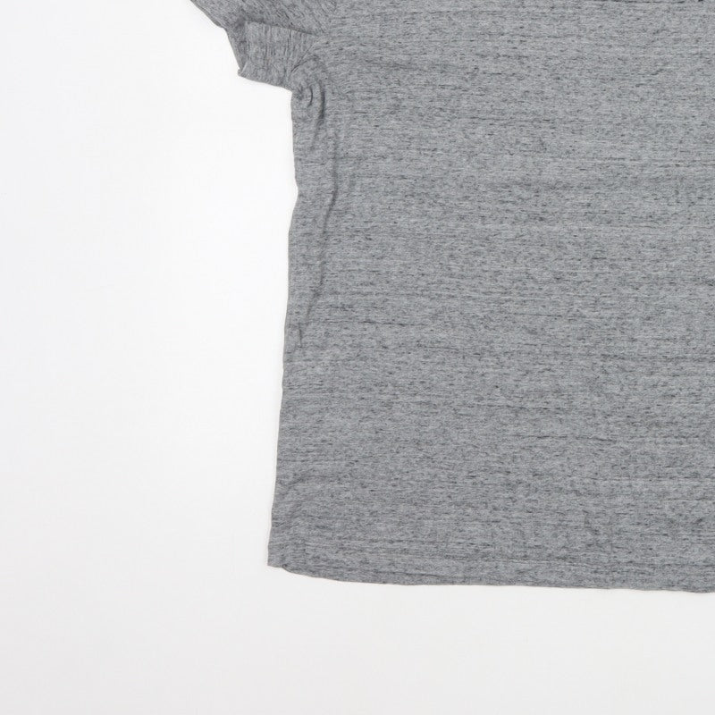 Superdry Men’s Grey L Orange Label Logo Crew Neck T-Shirt