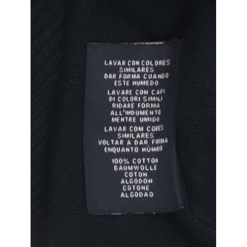 GANT Men’s Black L V-Neck Cotton Logo Knit Pullover Jumper