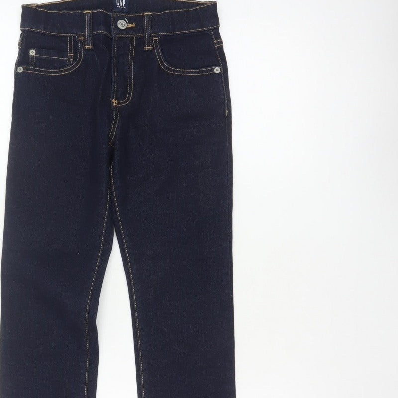 GAP Girls Blue 10-11 Years Stretch Skinny Jeans Dark Wash Denim
