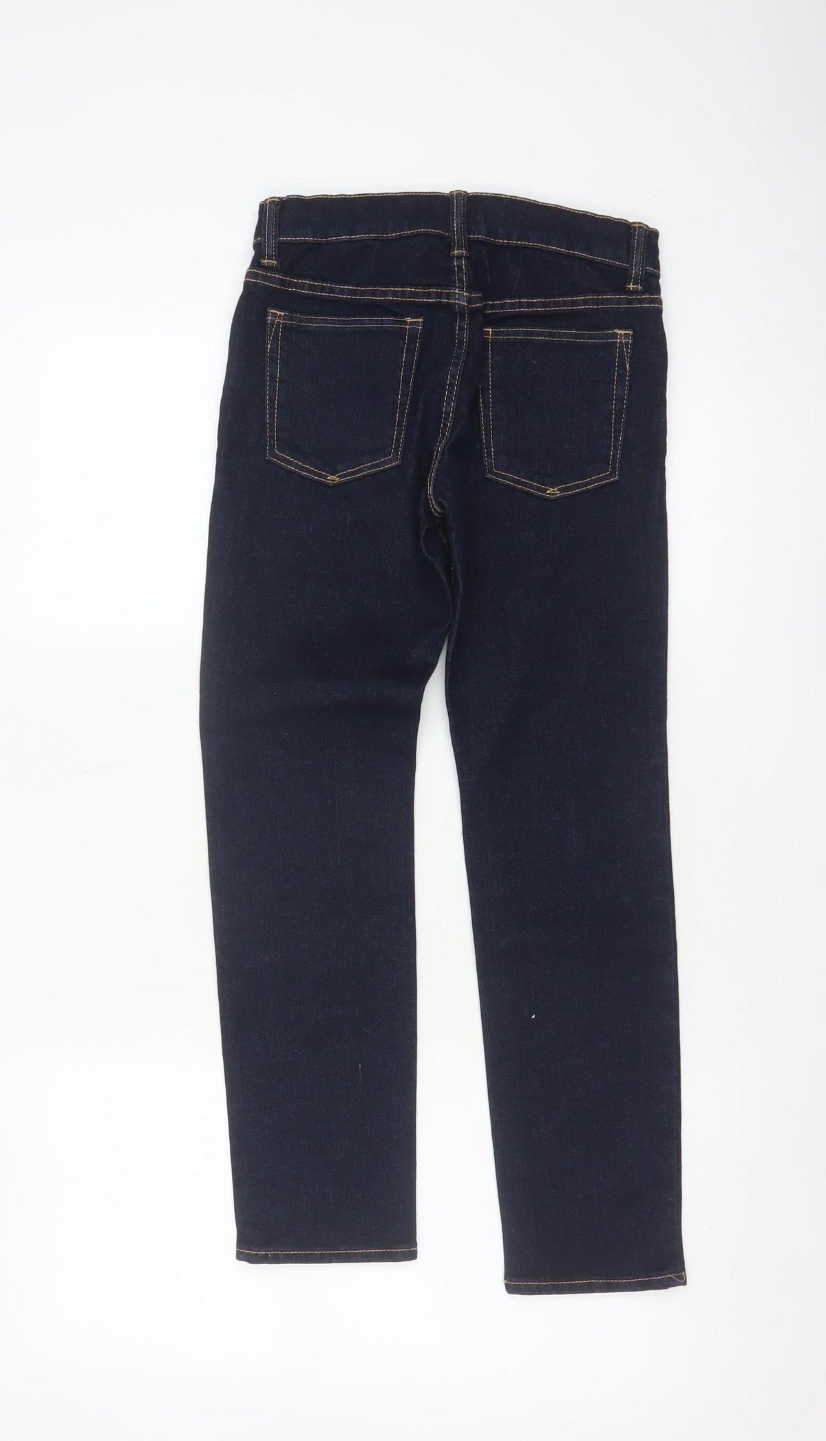 GAP Girls Blue 10-11 Years Stretch Skinny Jeans Dark Wash Denim