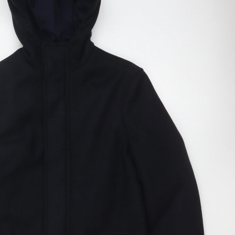 Primark Women’s Black XS Hooded Softshell Zip Coat Pockets