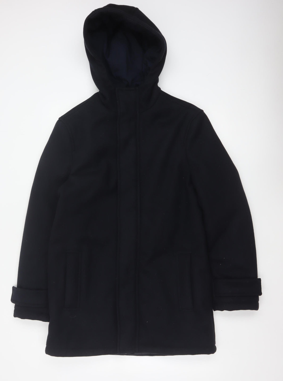Primark Women’s Black XS Hooded Softshell Zip Coat Pockets