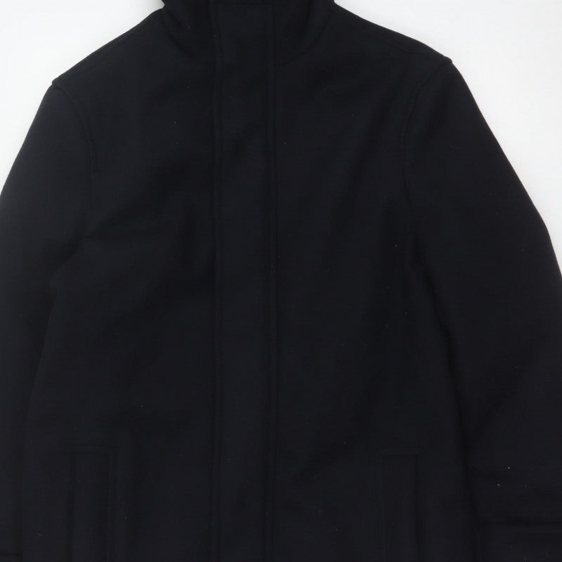 Primark Women’s Black XS Hooded Softshell Zip Coat Pockets