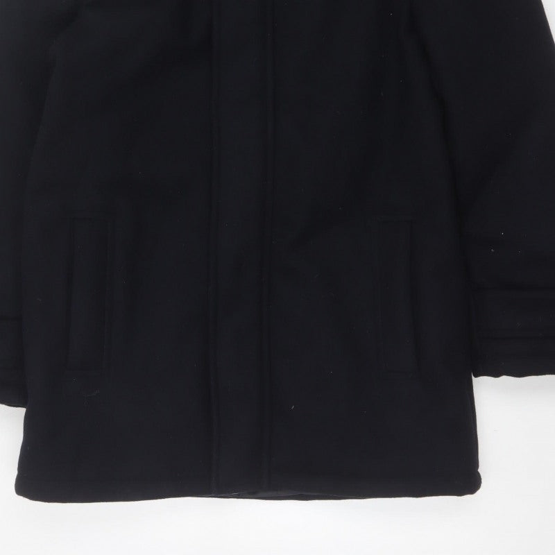 Primark Women’s Black XS Hooded Softshell Zip Coat Pockets