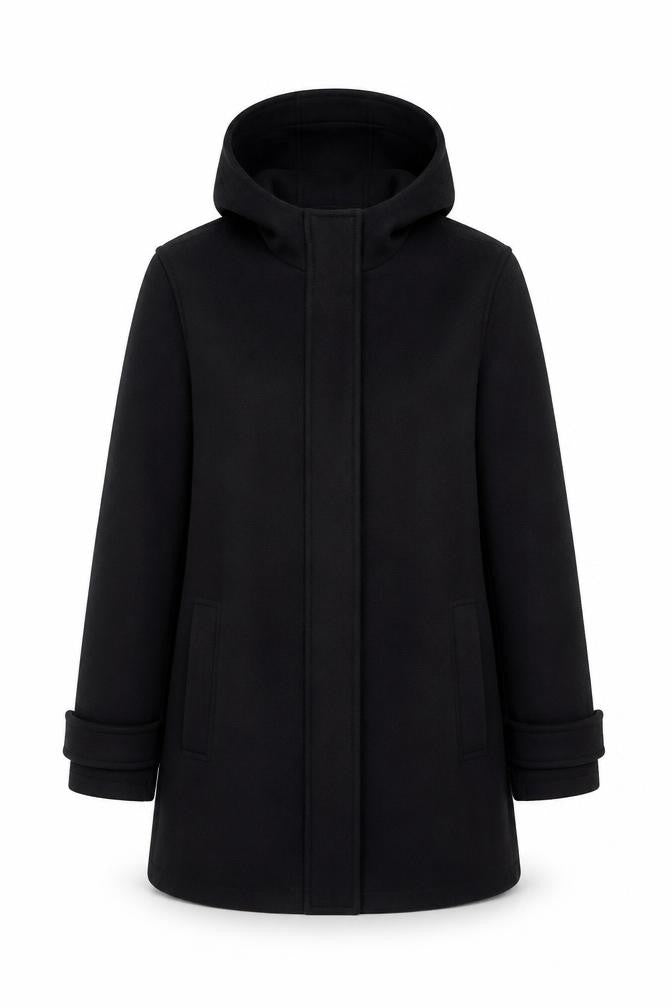 Primark Women’s Black XS Hooded Softshell Zip Coat Pockets