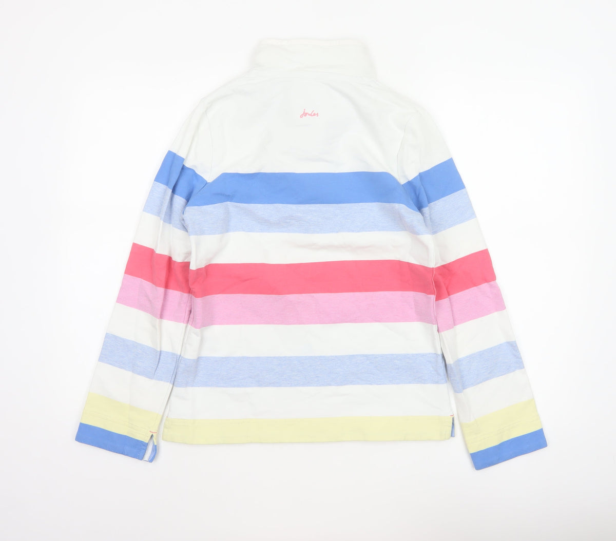 Joules Women’s Multicoloured Stripe 1/4 Zip Sweatshirt UK 8