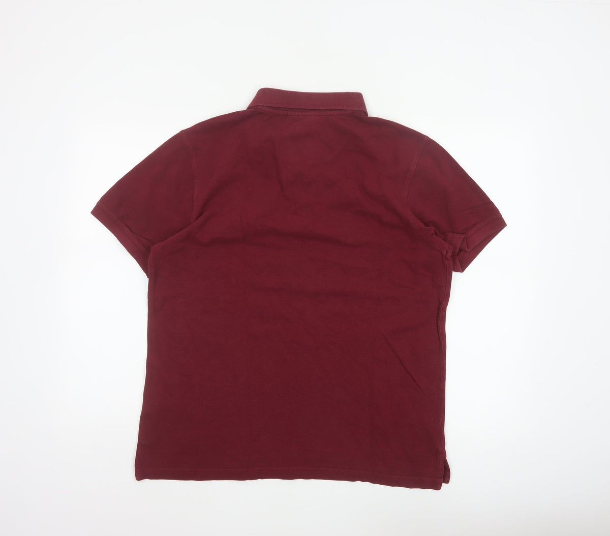 Pierre Cardin Men’s Red L Regular Fit Cotton Short Sleeve Polo