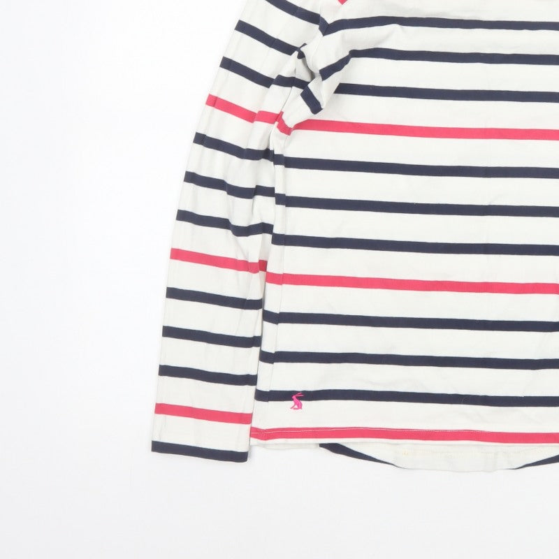 Joules Women Multicoloured UK 10 Jersey Striped Long Sleeve T-Shirt