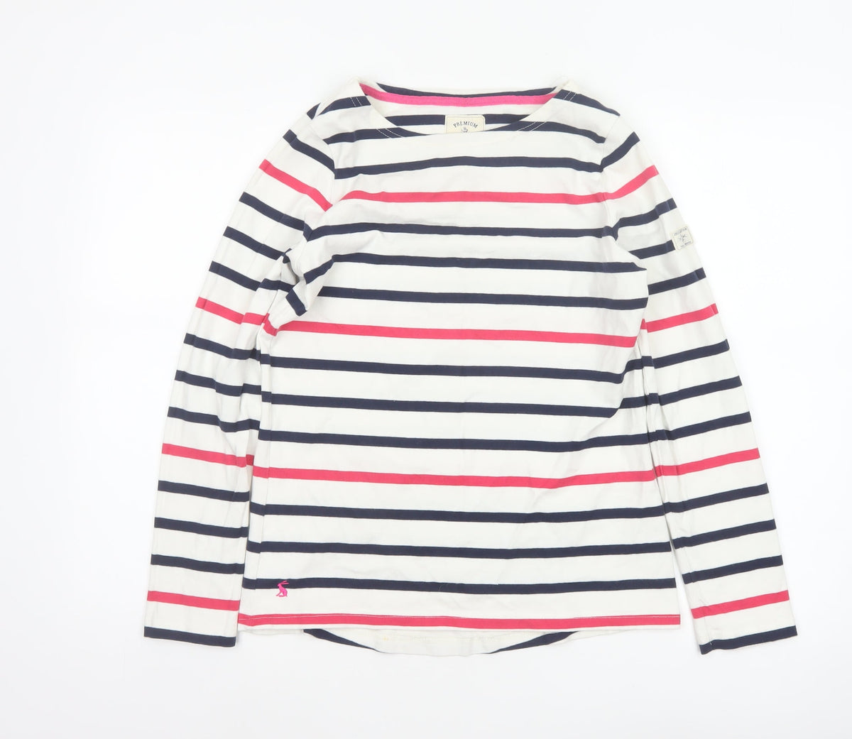 Joules Women Multicoloured UK 10 Jersey Striped Long Sleeve T-Shirt