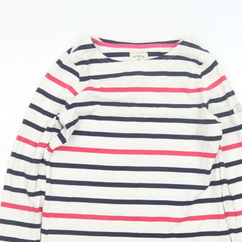 Joules Women Multicoloured UK 10 Jersey Striped Long Sleeve T-Shirt