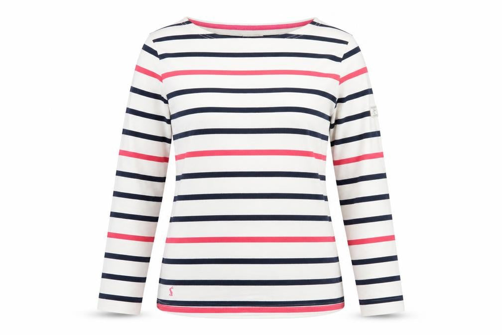 Joules Women Multicoloured UK 10 Jersey Striped Long Sleeve T-Shirt