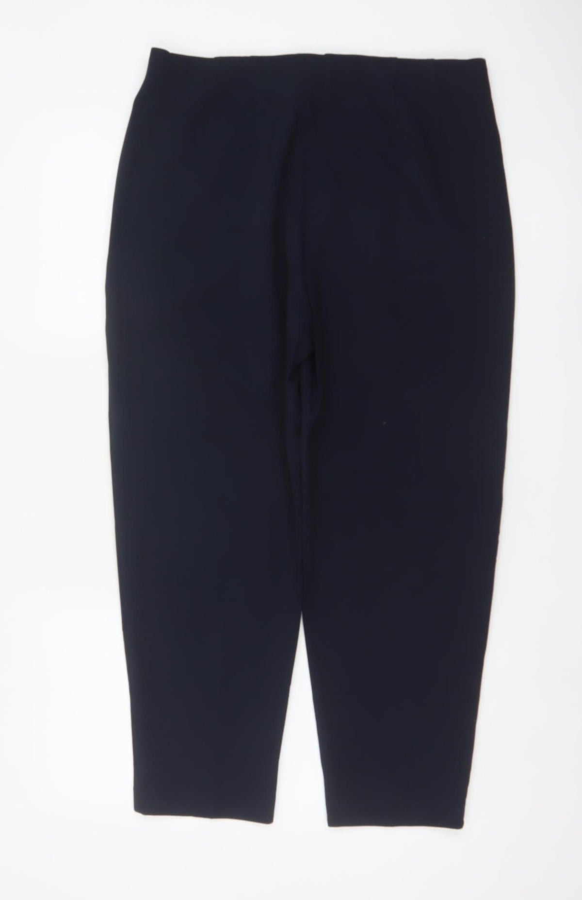 Marks & Spencer Women’s Navy Tapered Tailored Trousers UK 14 Regular