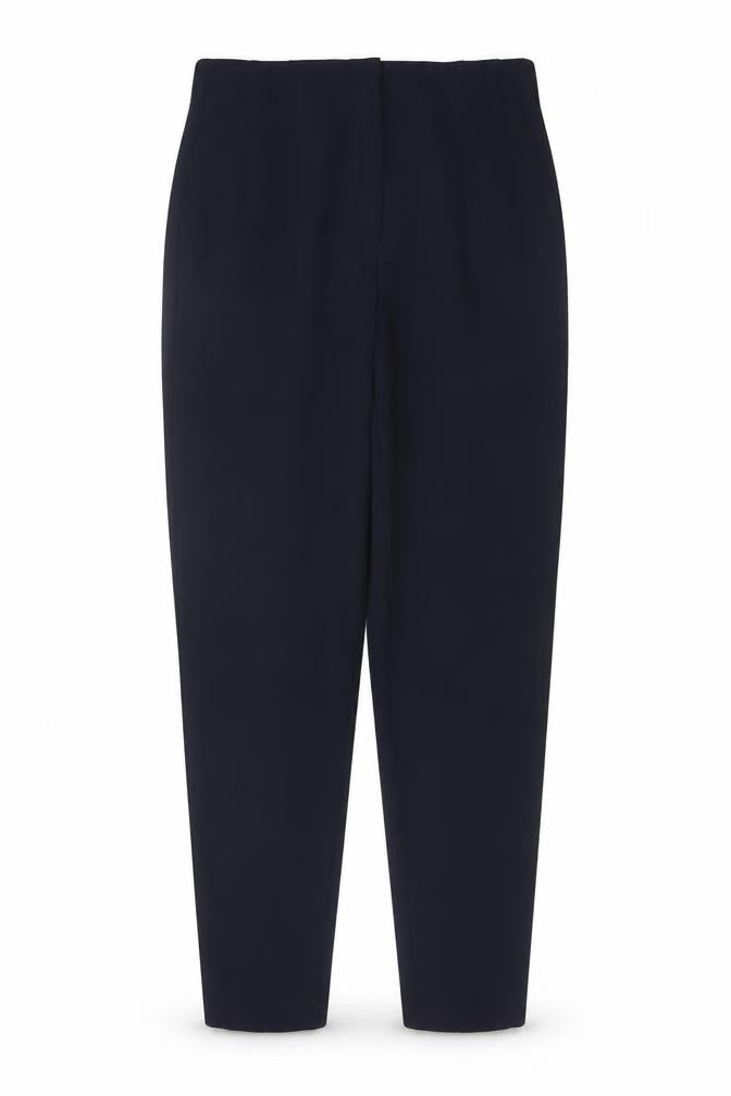 Marks & Spencer Women’s Navy Tapered Tailored Trousers UK 14 Regular