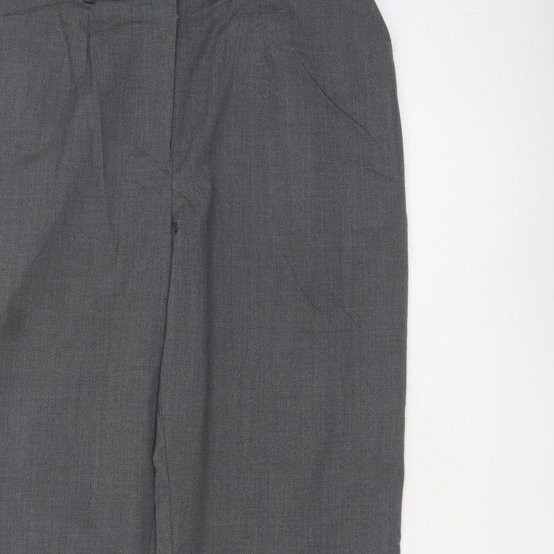 Country Collection Women’s Grey Size 18 Straight Tailored Trousers