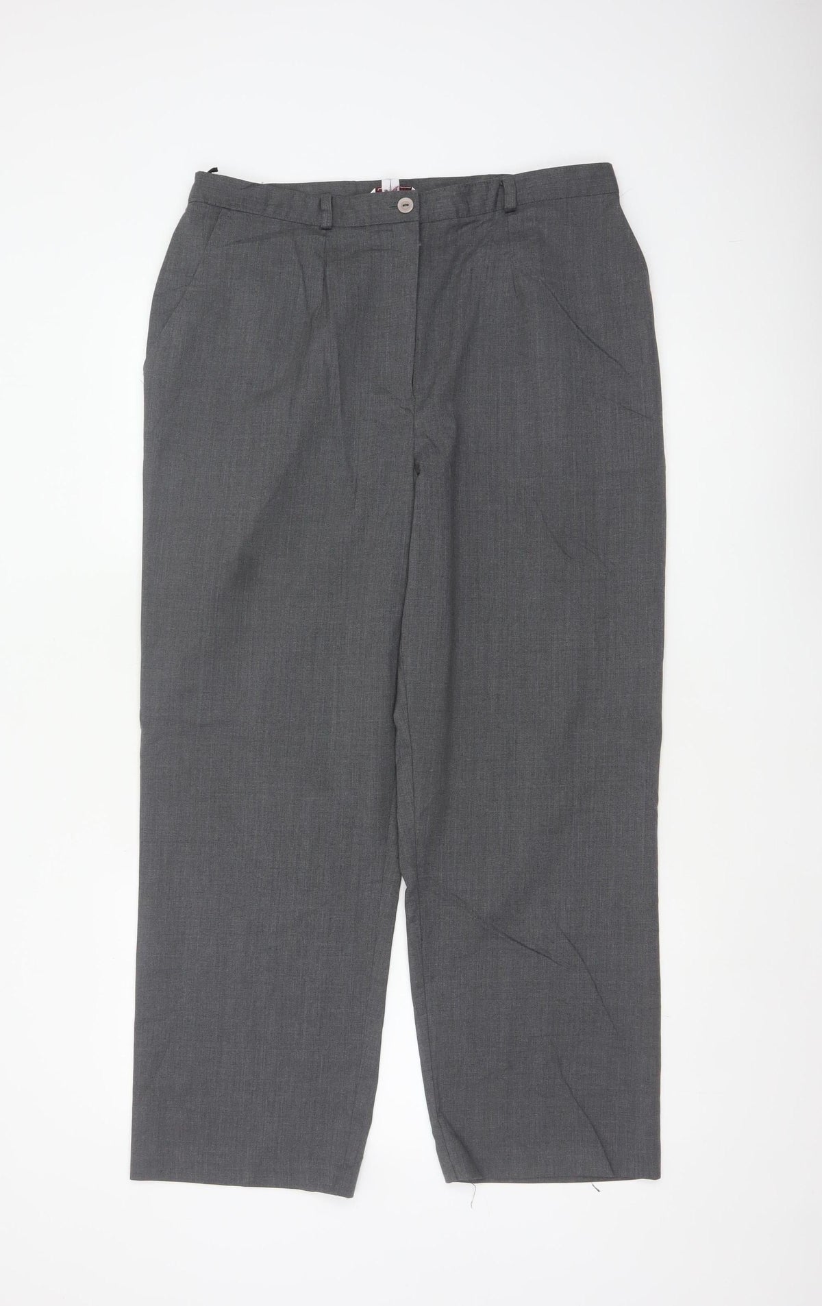 Country Collection Women’s Grey Size 18 Straight Tailored Trousers