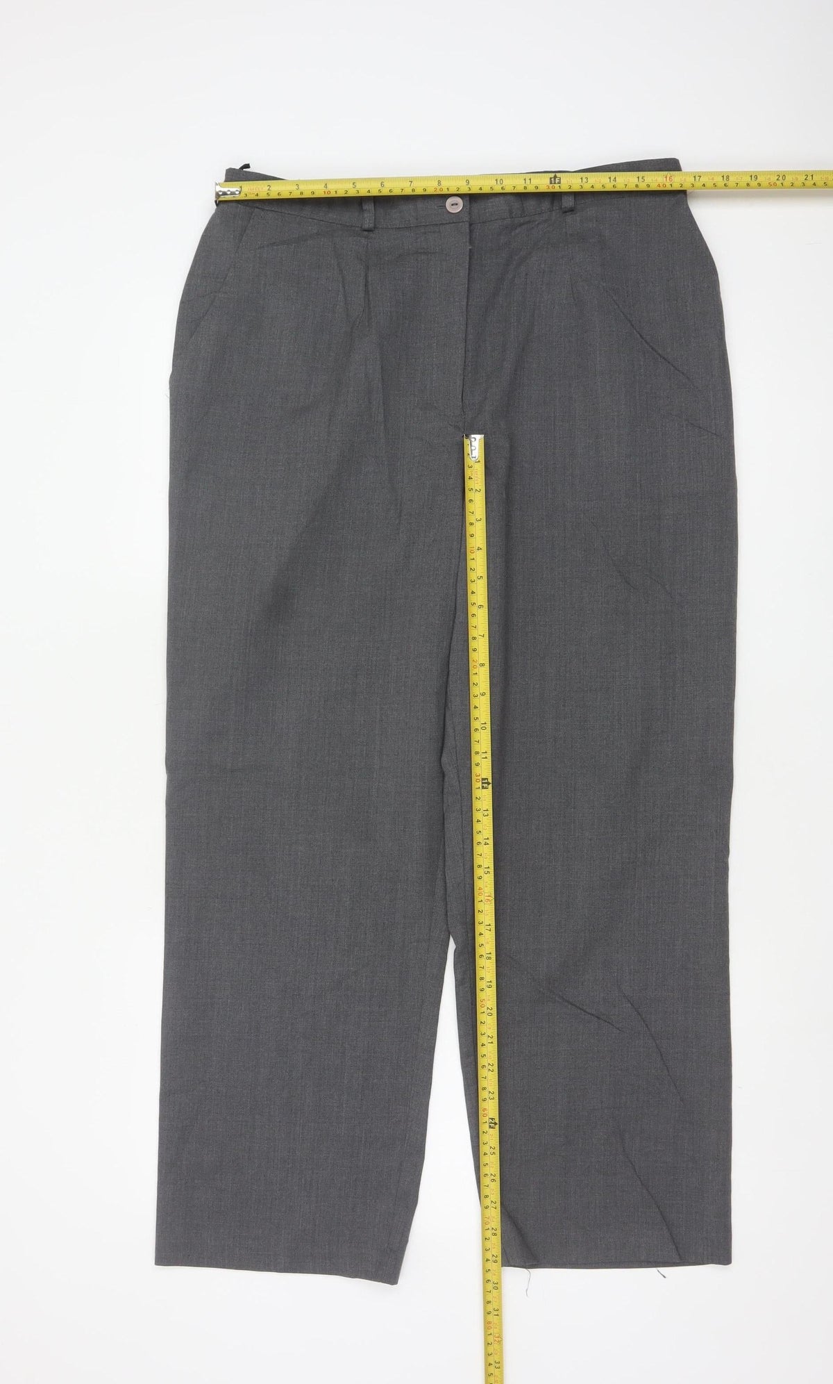 Country Collection Women’s Grey Size 18 Straight Tailored Trousers