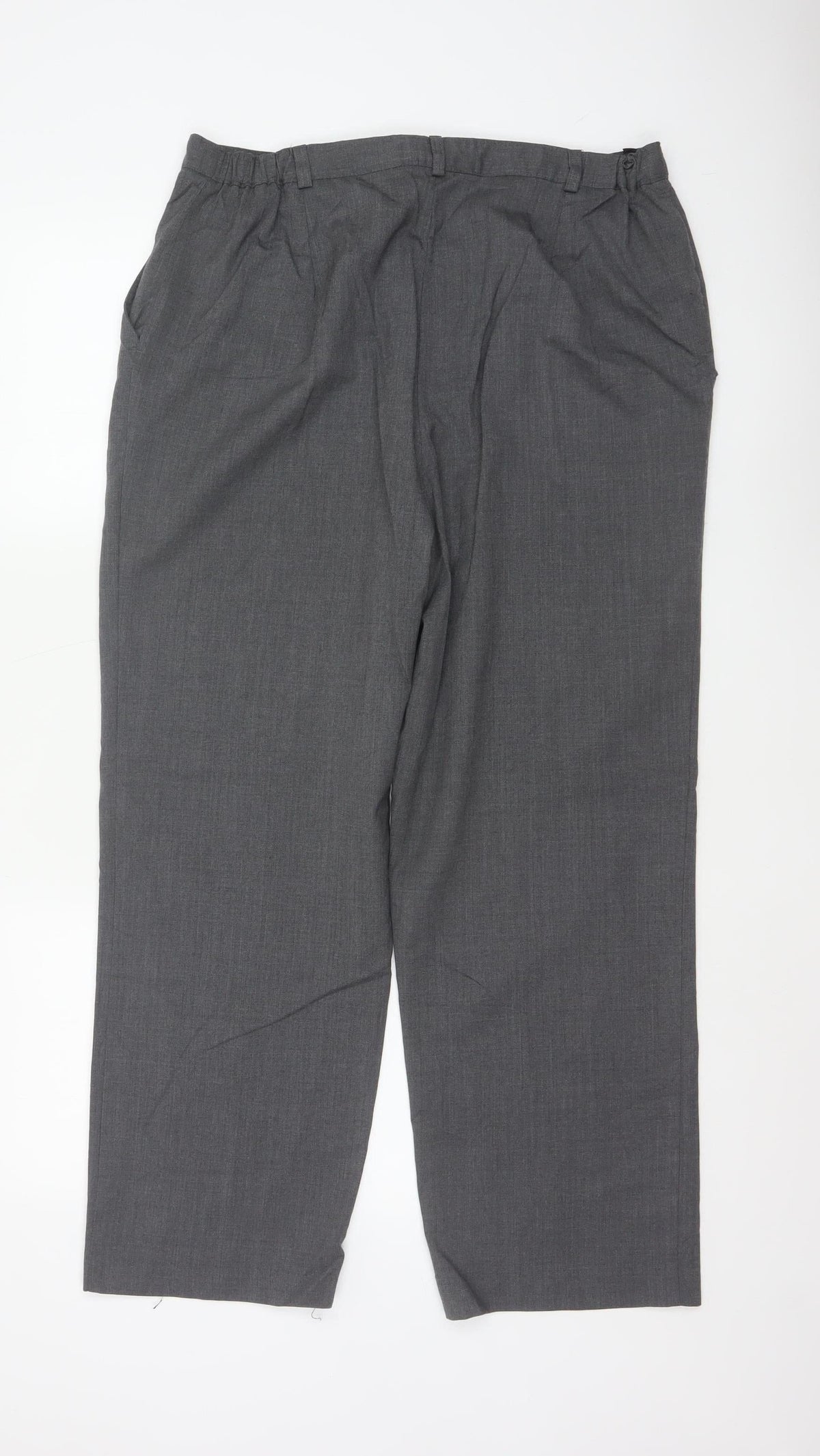 Country Collection Women’s Grey Size 18 Straight Tailored Trousers